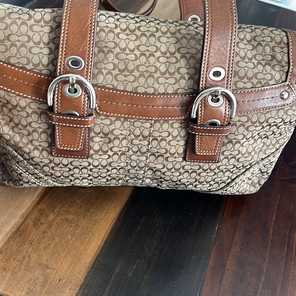 Coach Satchel + Matching Wallet - Picture 3 of 12